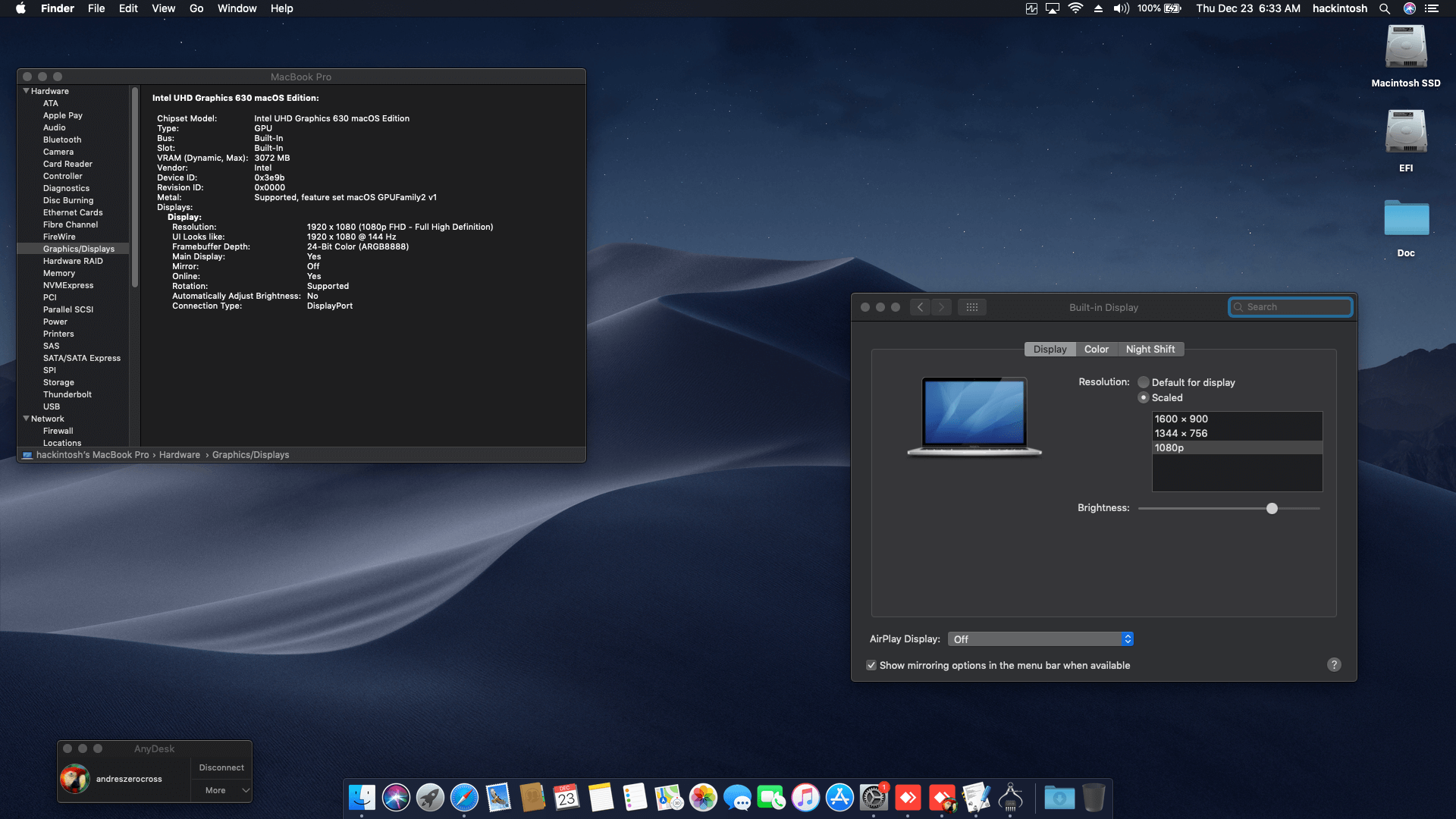 Lenovo Legion Y740 15IRHG [CoffeeLake   Intel UHD 630 + I2C]   OpenCore 6